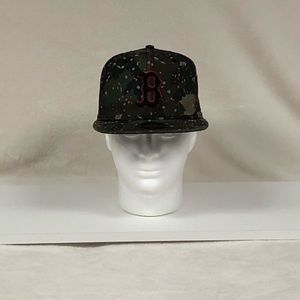 Men’s Adjustable Boston Red Sox “Paint Splattered” Hat